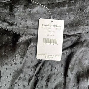 Free people NWT black mini skirt